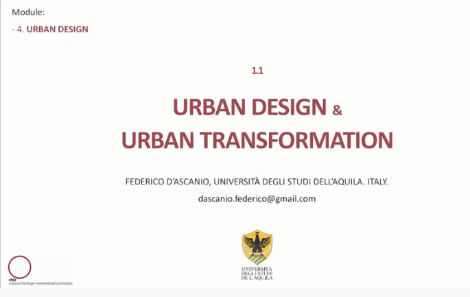 1.1. Urban Design & Urban Transformation
