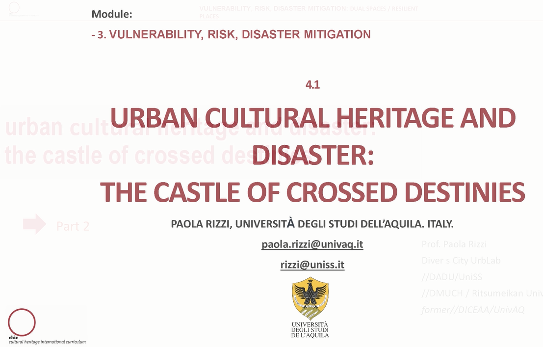 4.1.2. Urban Cultural Heritage and Disaster. The Castle of Crossed Destinies (II)